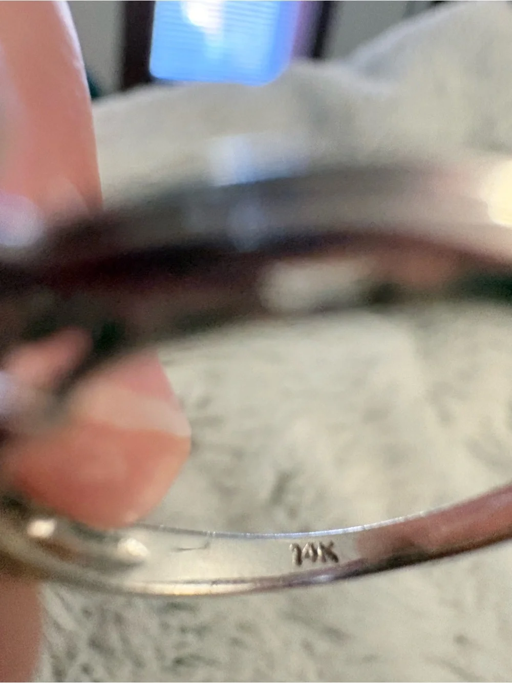 14k White Gold Samuel Aaron Tanzanite Ring
